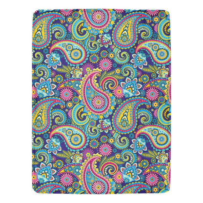 Paisley Printed Ultra-Soft Micro Fleece Blanket - The Cool Collective AU