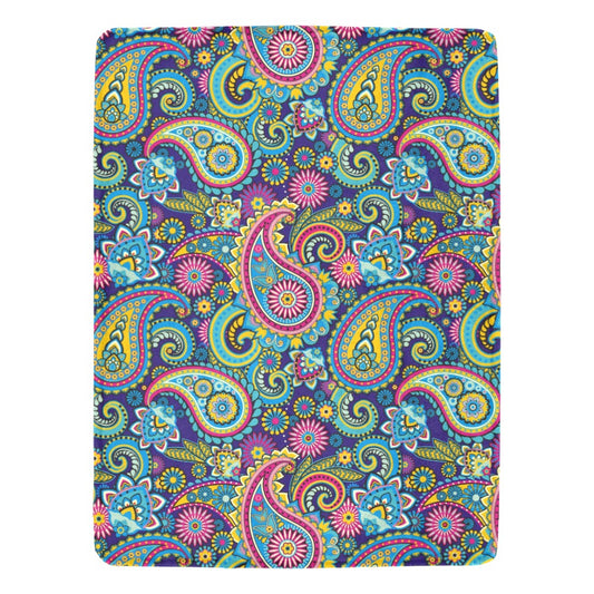 Paisley Printed Ultra-Soft Micro Fleece Blanket - The Cool Collective AU