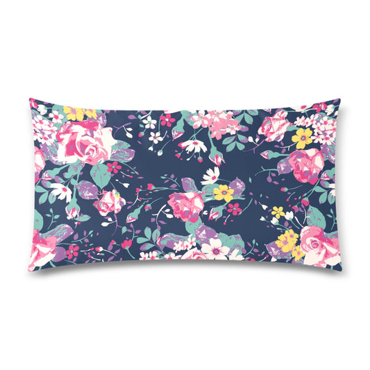 Floral Rectangle Pillow Case 20"x36" - The Cool Collective AU