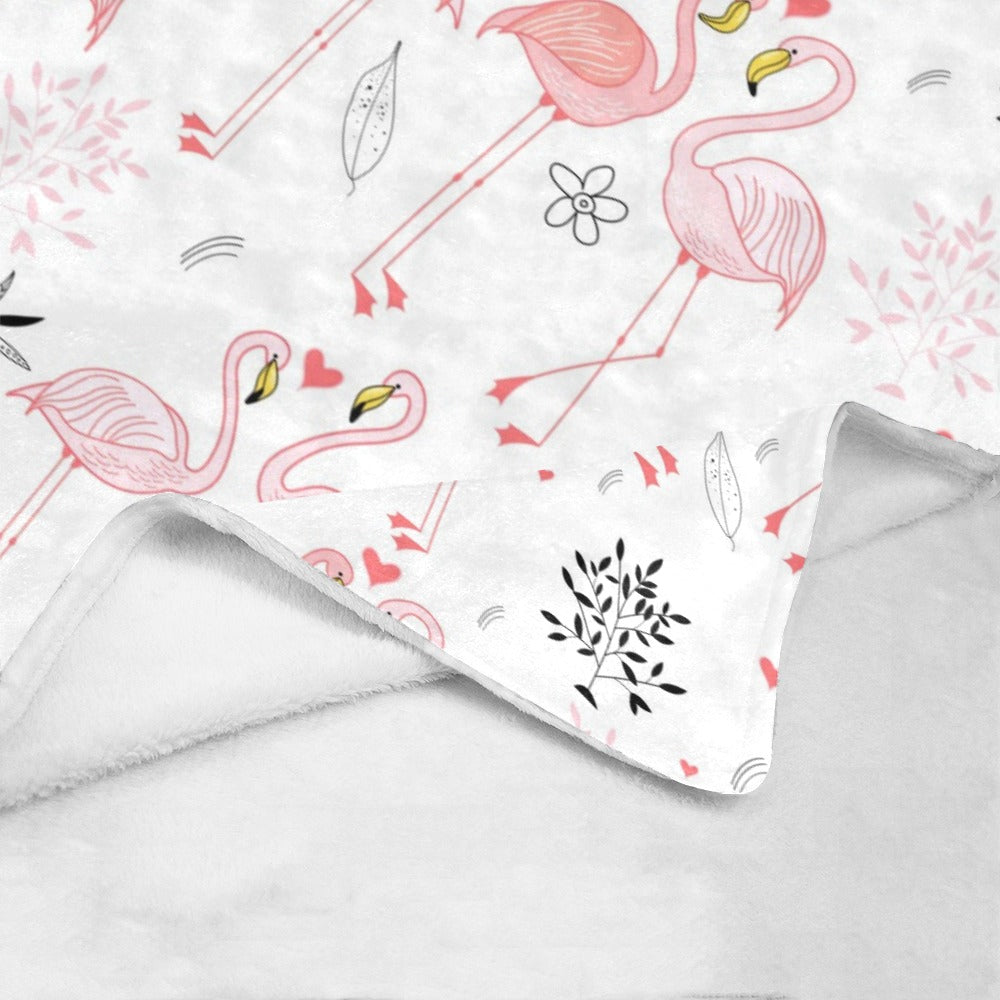 Pink Flamingo Ultra-Soft Micro Fleece Blanket - The Cool Collective AU