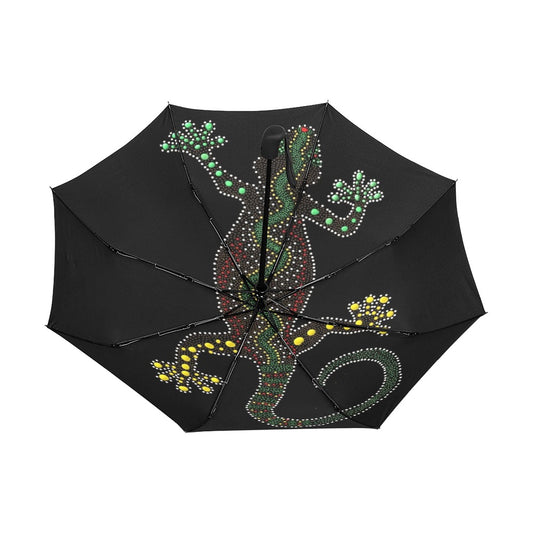 Indigenous Inspired Anti-UV Auto-Foldable Umbrella - The Cool Collective AU