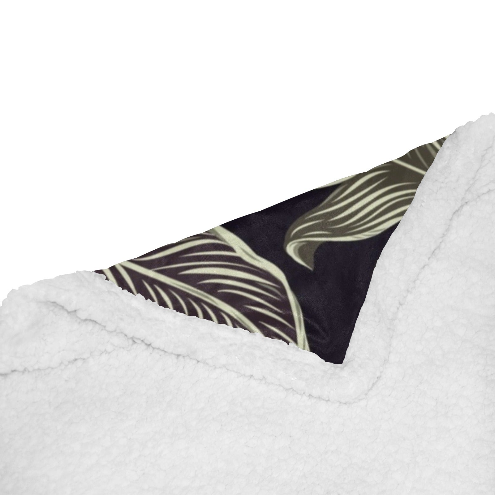 Tropical Leaves Double Layer Short Plush Blanket 50"X60" - The Cool Collective AU