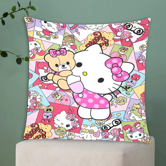 Hello Kitty Zippered Cushion Cover 20"x20" - The Cool Collective AU