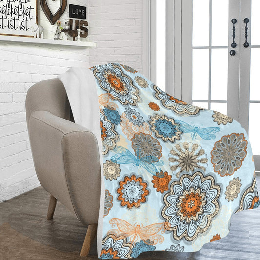 Mandala Butterfly Ultra-Soft Micro Fleece Blanket - The Cool Collective AU