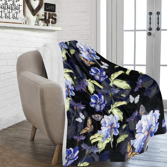 Watercolour Floral Ultra-Soft Micro Fleece Blanket - The Cool Collective AU