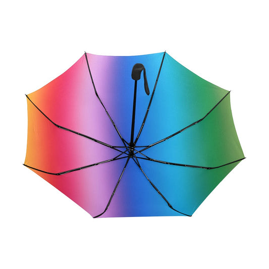 Rainbow Pride Anti-UV Auto-Foldable Umbrella - The Cool Collective AU