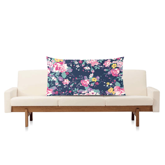 Floral Rectangle Pillow Case 20"x36" - The Cool Collective AU
