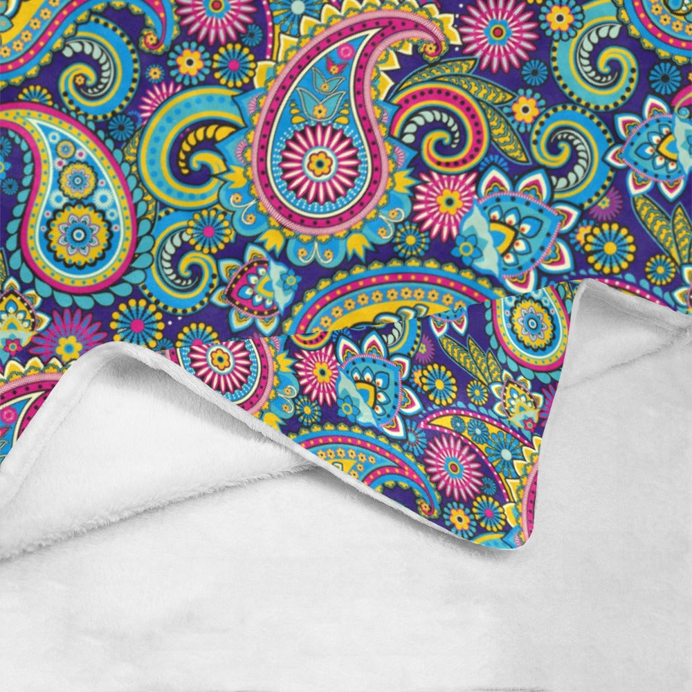 Paisley Printed Ultra-Soft Micro Fleece Blanket - The Cool Collective AU