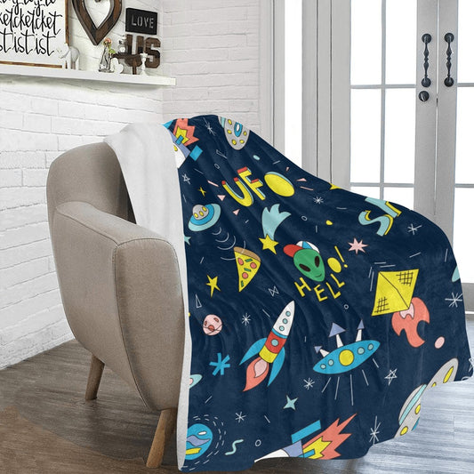 Space Invaders Ultra-Soft Micro Fleece Blanket - The Cool Collective AU