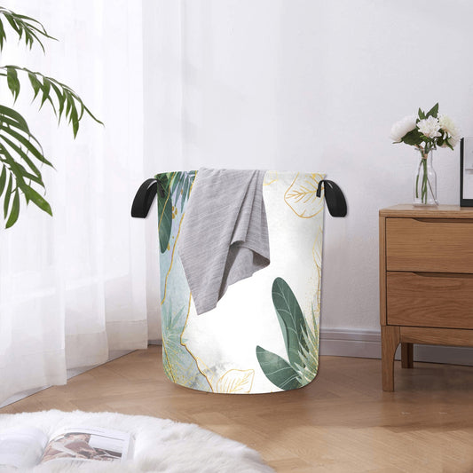 Green Floral Laundry Basket Laundry Bag - The Cool Collective AU