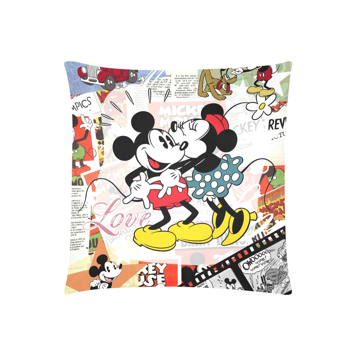 Mickey/Mini Zippered Cushion Cover 20"x20" - The Cool Collective AU