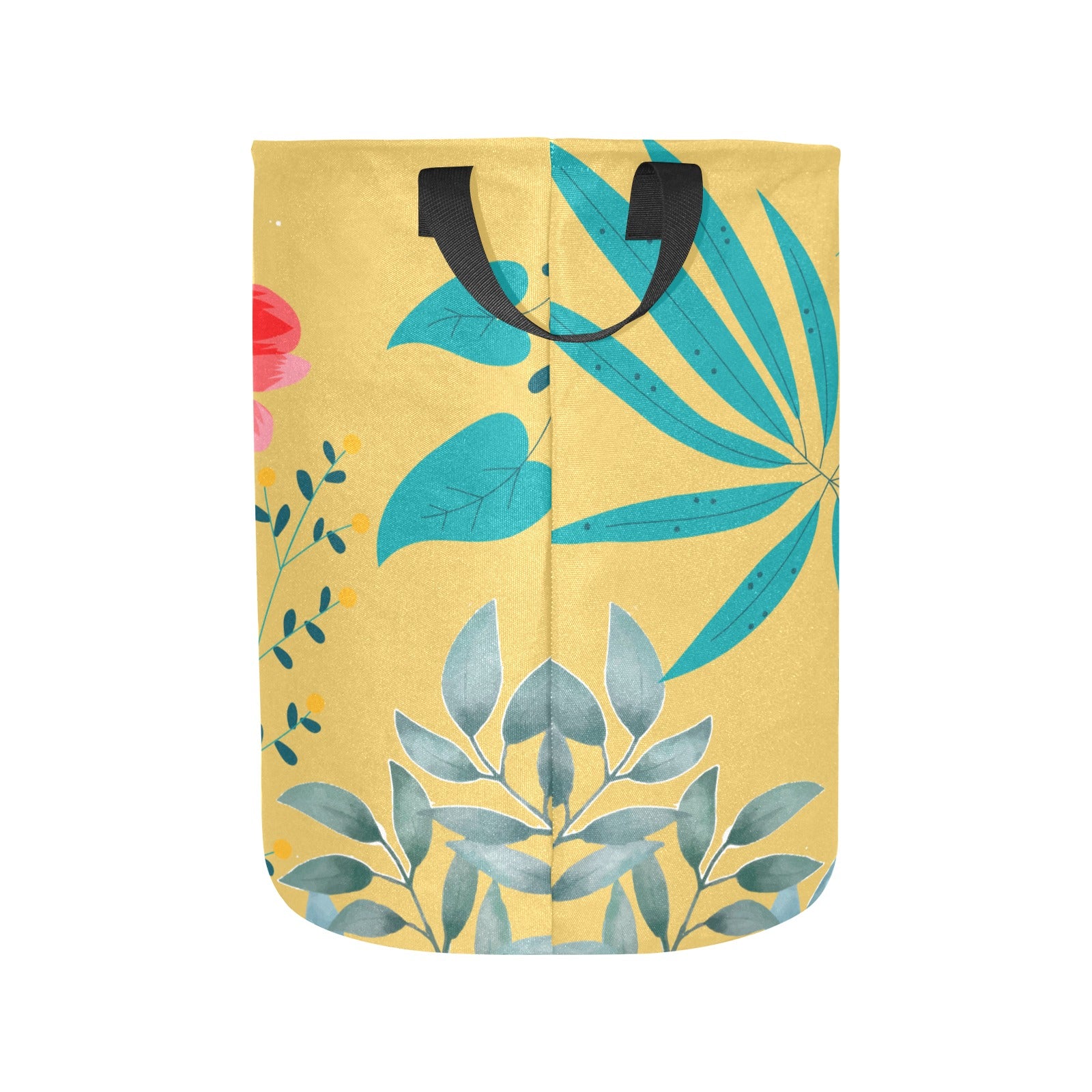 Floral Mustard Laundry Basket Laundry Bag - The Cool Collective AU