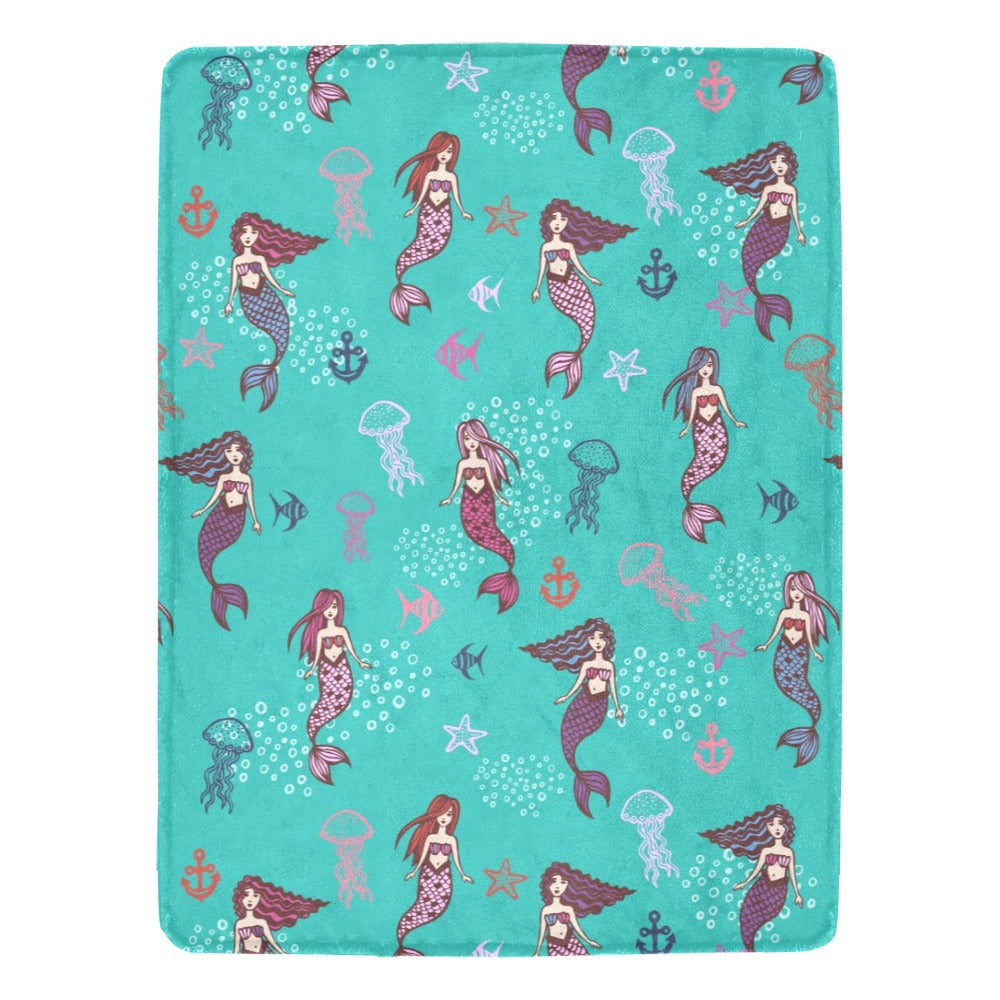 Mermaids Ultra-Soft Micro Fleece Blanket - The Cool Collective AU