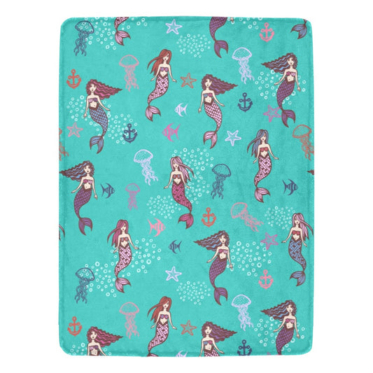 Mermaids Ultra-Soft Micro Fleece Blanket - The Cool Collective AU