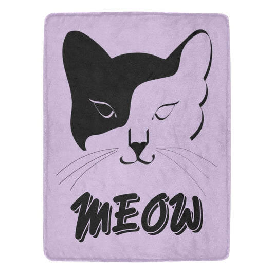 Meow Ultra-Soft Micro Fleece Blanket - The Cool Collective AU