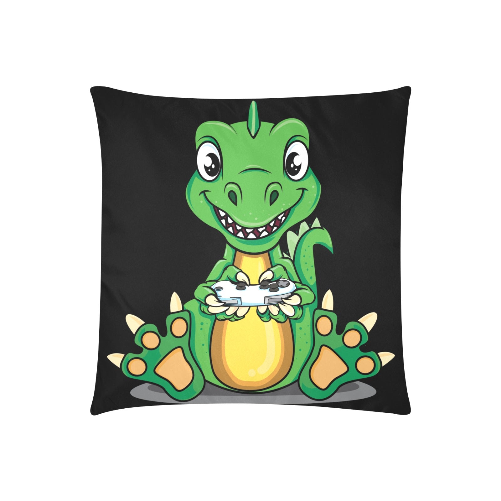Dino Zippered Cushion Cover 20"x20" - The Cool Collective AU