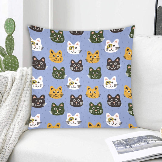 Kitty Cats Zippered Cushion Cover 20"x20" - The Cool Collective AU