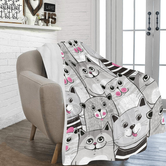 Cats Design Ultra-Soft Micro Fleece Blanket - The Cool Collective AU