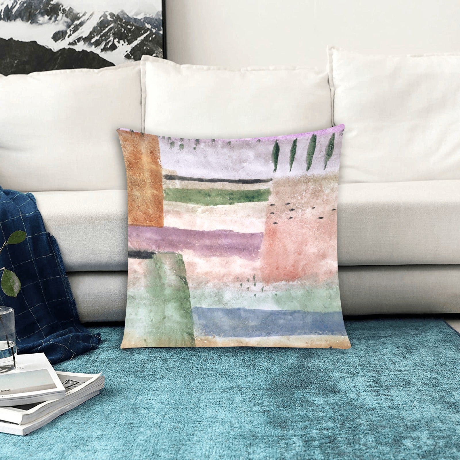 Abstract Zippered Pillow Case 20"x20" - The Cool Collective AU