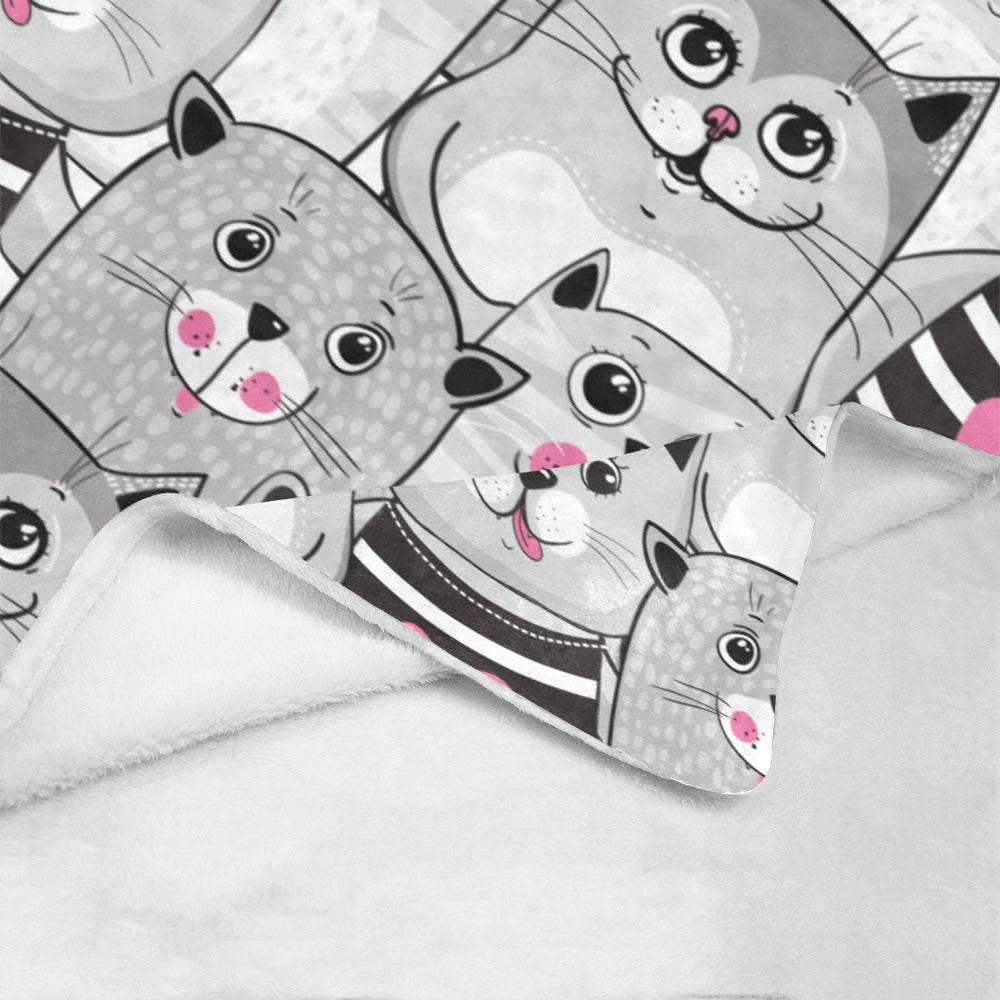 Cats Design Ultra-Soft Micro Fleece Blanket - The Cool Collective AU