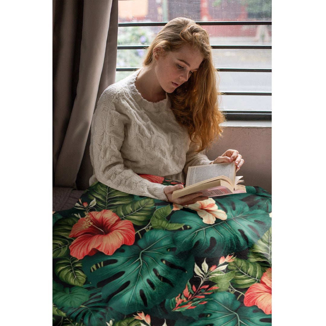 Tropical Ultra-Soft Micro Fleece Blanket - The Cool Collective AU