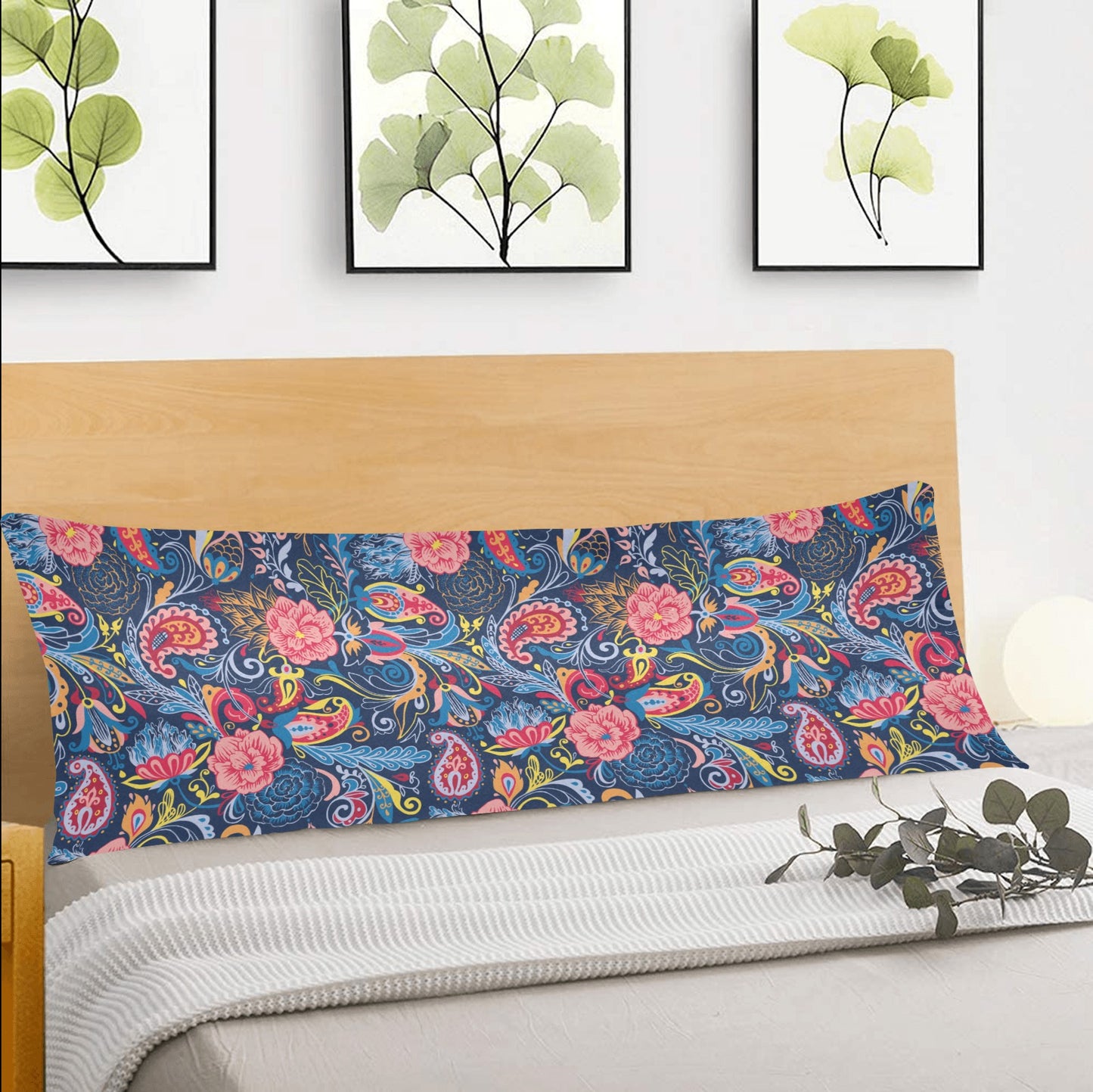 Paisley Printed Body Pillow Case 20" x 54" - The Cool Collective AU