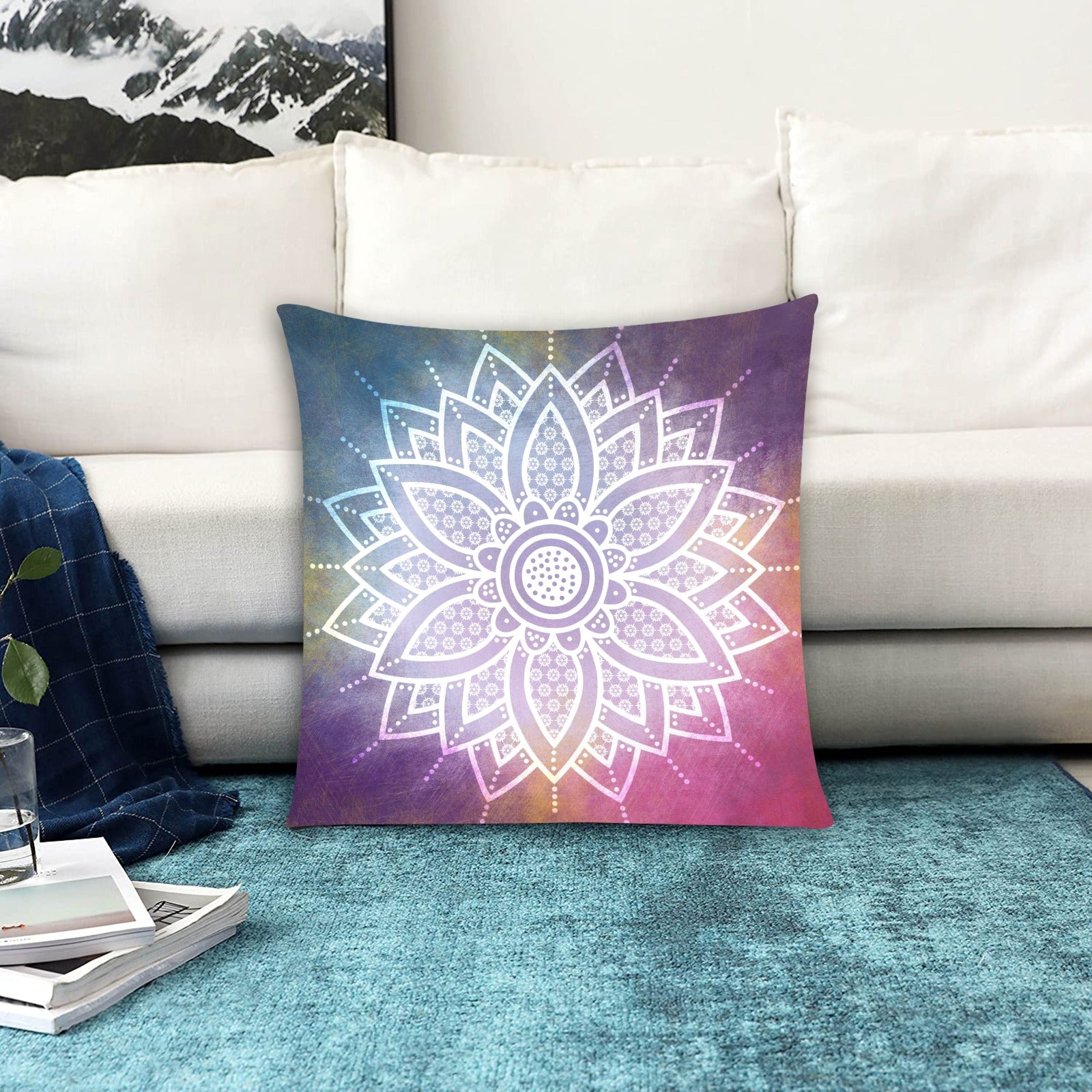 Mandala Zippered Cushion Cover 20"x20" - The Cool Collective AU