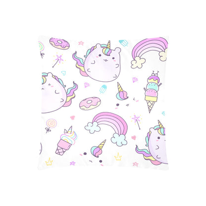 Donuts & Ice Cream Unicorn Zippered Cushion Cover 20"x20" - The Cool Collective AU