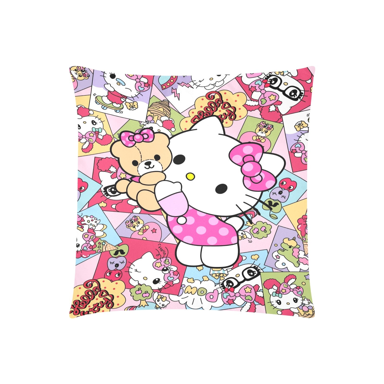 Hello Kitty Zippered Cushion Cover 20"x20" - The Cool Collective AU