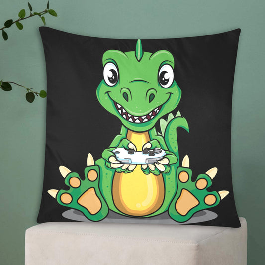 Dino Zippered Cushion Cover 20"x20" - The Cool Collective AU