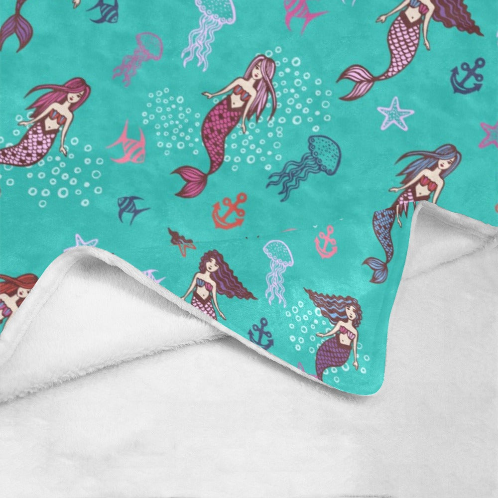 Mermaids Ultra-Soft Micro Fleece Blanket - The Cool Collective AU