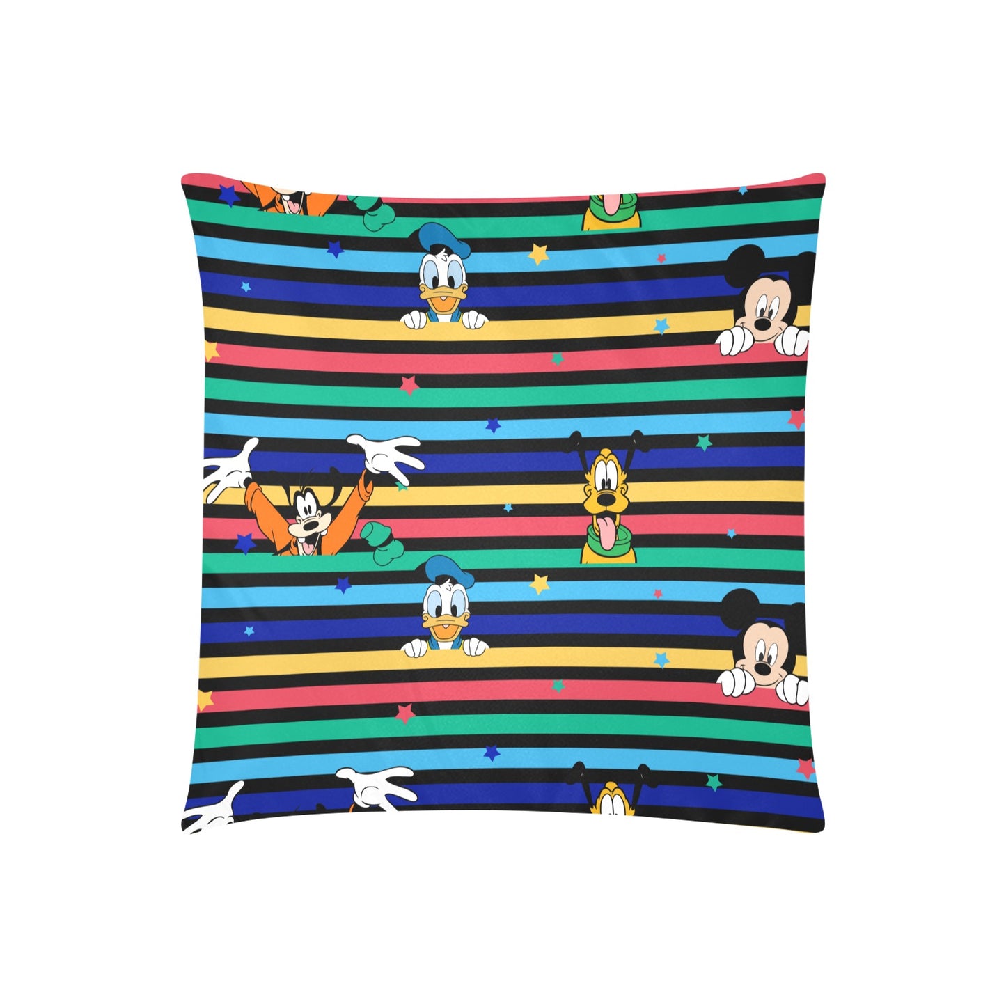 Duck, Mouse, Dog Zippered Cushion Cover 20"x20" - The Cool Collective AU