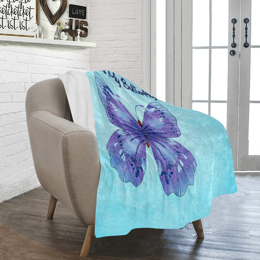 Be My Butterfly Ultra-Soft Micro Fleece Blanket 40"x50" - The Cool Collective AU