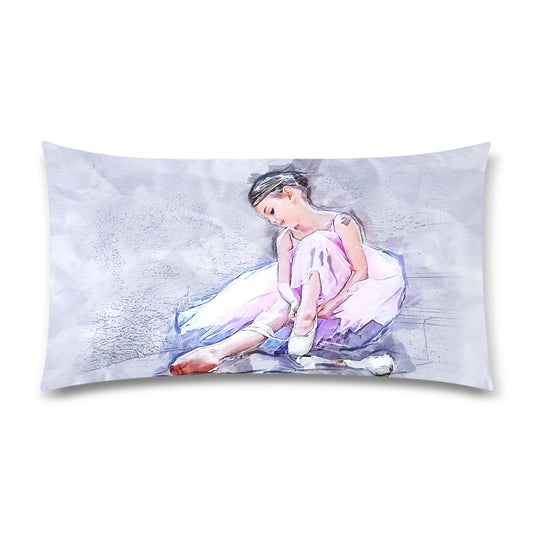 Ballerina Rectangle Pillow Case 20"x36" - The Cool Collective AU
