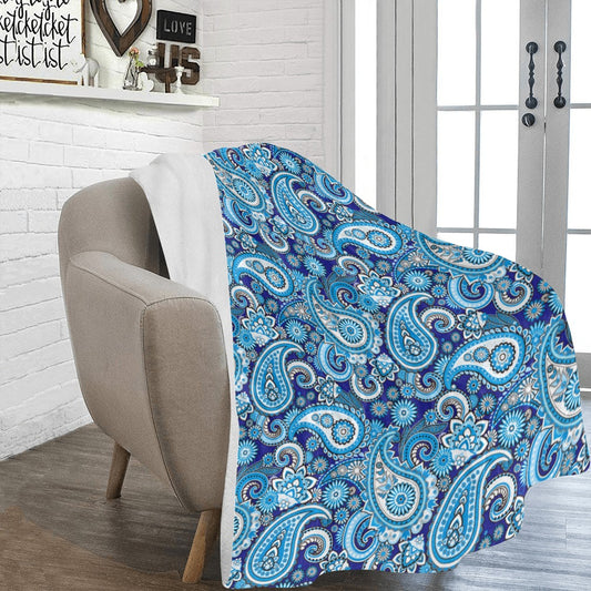 Paisley Printed Ultra-Soft Micro Fleece Blanket - The Cool Collective AU