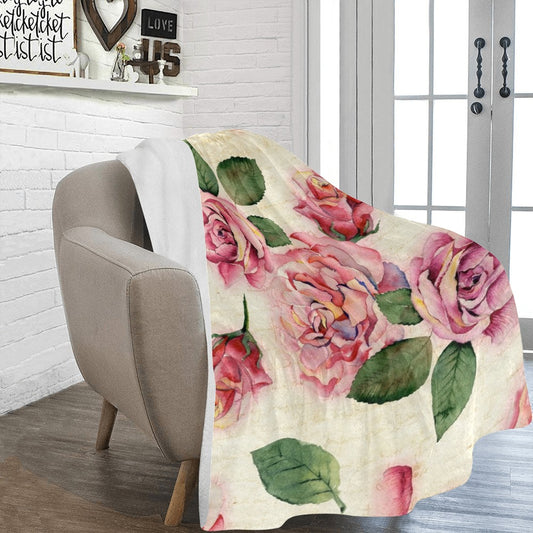 Antique Rose Ultra-Soft Micro Fleece Blanket - The Cool Collective AU
