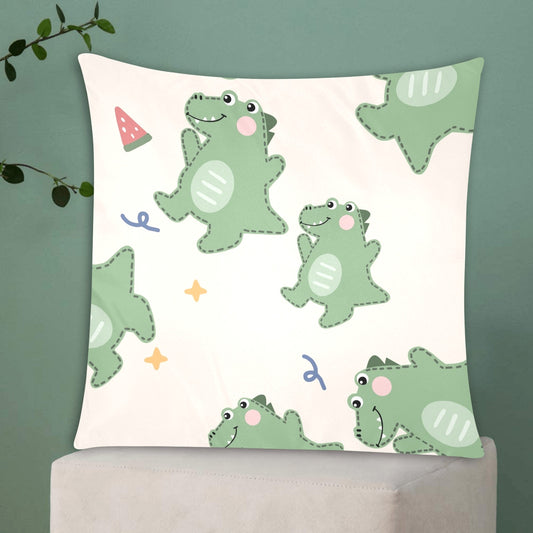 Dinosaur Zippered Cushion Cover 20"x20" - The Cool Collective AU