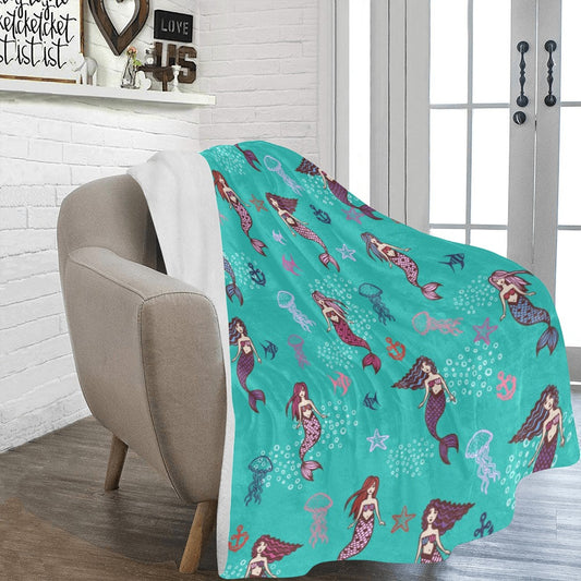 Mermaids Ultra-Soft Micro Fleece Blanket - The Cool Collective AU