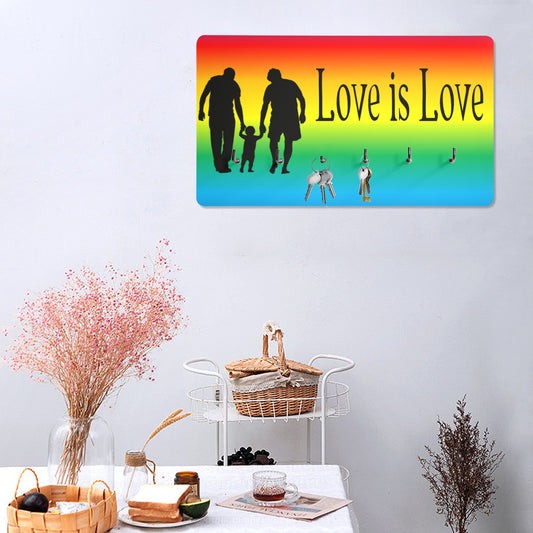 Love is Love Wall Mounted Decor Key Holder - The Cool Collective AU