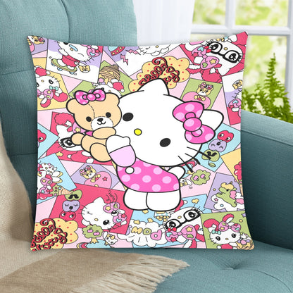 Hello Kitty Zippered Cushion Cover 20"x20" - The Cool Collective AU