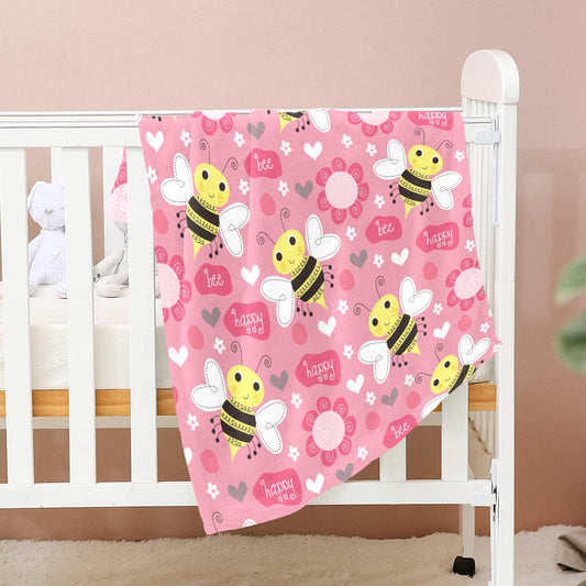Happy Bees Baby Blanket - The Cool Collective AU