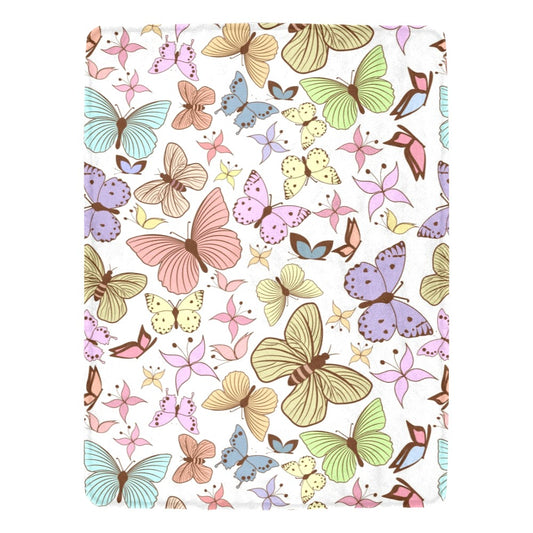 Butterflies Ultra-Soft Micro Fleece Blanket - The Cool Collective AU