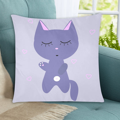 Kitty Cat Zippered Cushion Cover 20"x20" - The Cool Collective AU