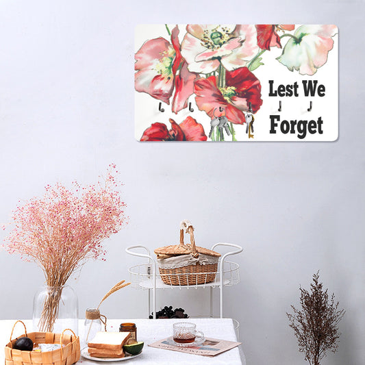 Lest We Forget Wall Mounted Decor Key Holder - The Cool Collective AU