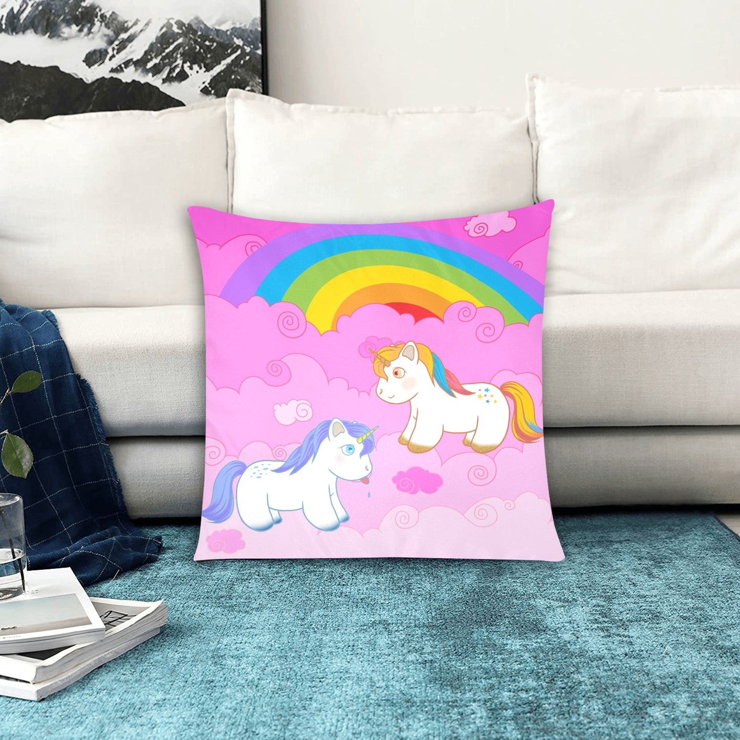 Unicorn Zippered Cushion Cover 20"x20" - The Cool Collective AU