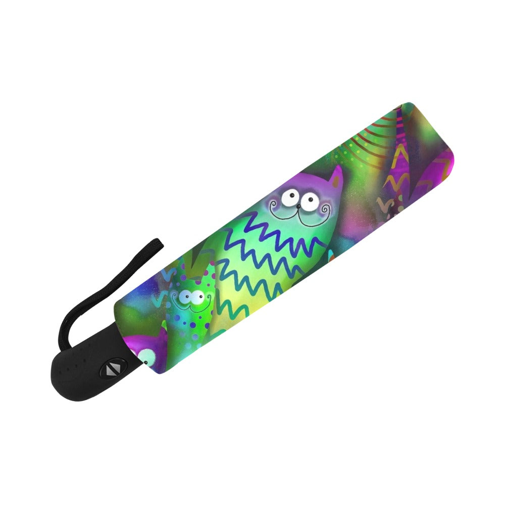 Cats Anti-UV Auto-Foldable Umbrella - The Cool Collective AU