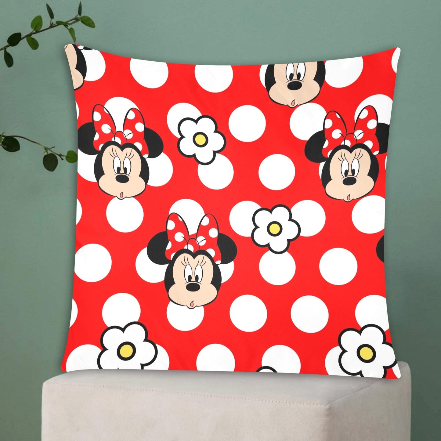 Minnie Mouse Zippered Cushion Cover 20"x20" - The Cool Collective AU
