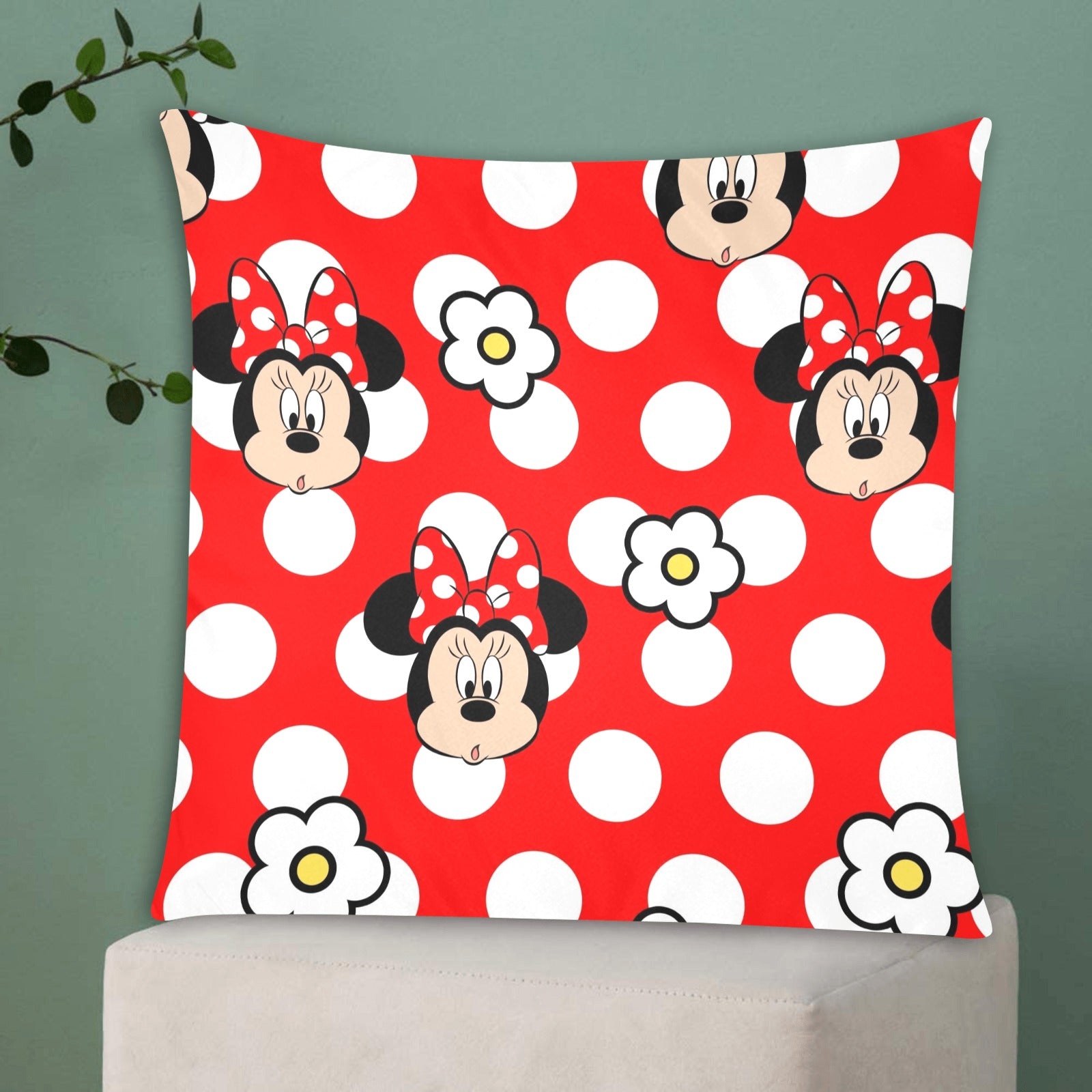 Minnie Mouse Zippered Cushion Cover 20"x20" - The Cool Collective AU