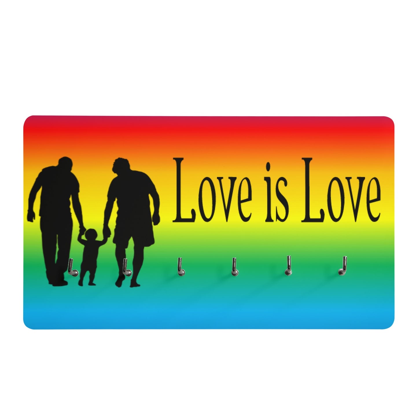 Love is Love Wall Mounted Decor Key Holder - The Cool Collective AU