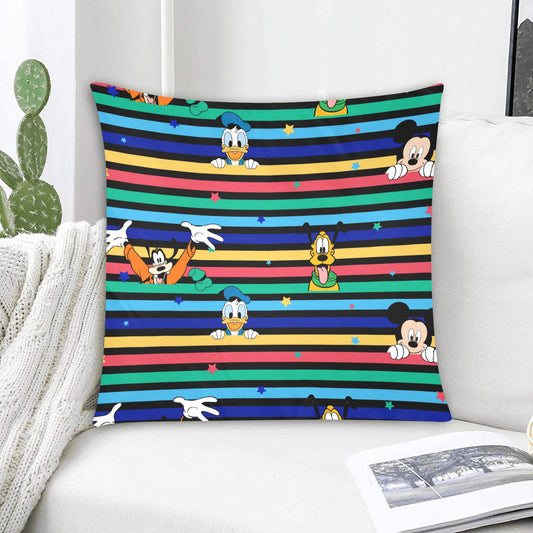 Duck, Mouse, Dog Zippered Cushion Cover 20"x20" - The Cool Collective AU